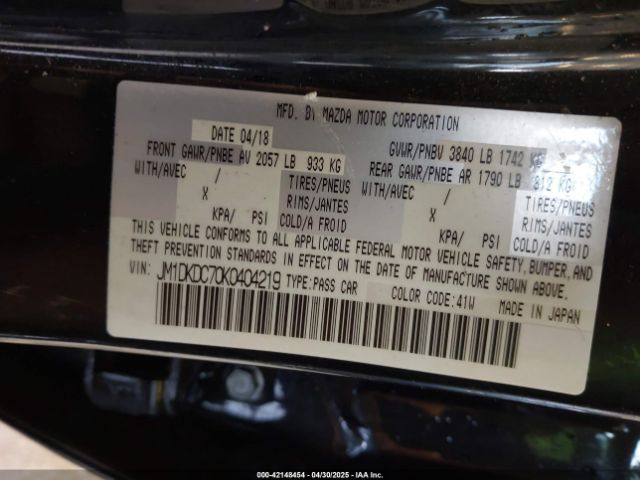 JM1DKDC70K0404219 Mazda Cx-3 Touring
