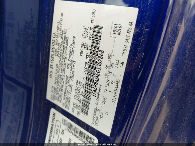 1FA6P8AM6G5302868 Ford Mustang V6