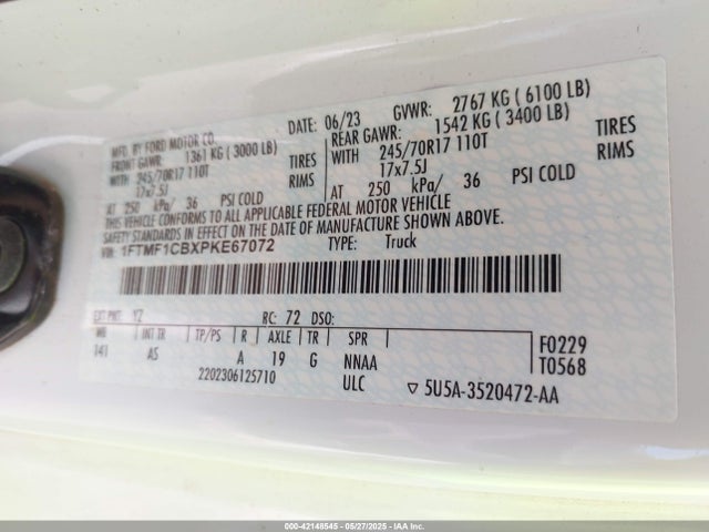 Ford F-150 Xl 2023 1FTMF1CBXPKE67072 Image 9