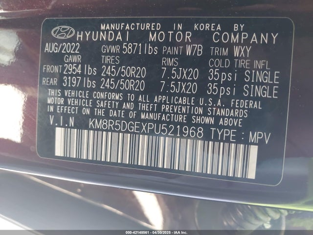 Hyundai gdi lambda ii 2023 KM8R5DGEXPU521968 Image 9