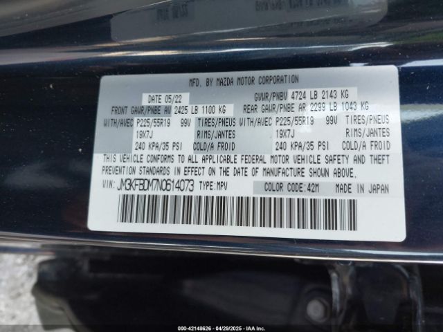 JM3KFBDM7N0614073 Mazda Cx-5 2.5 S Premium