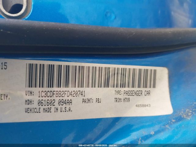 1C3CDFBB2FD420741 Dodge DART SXT