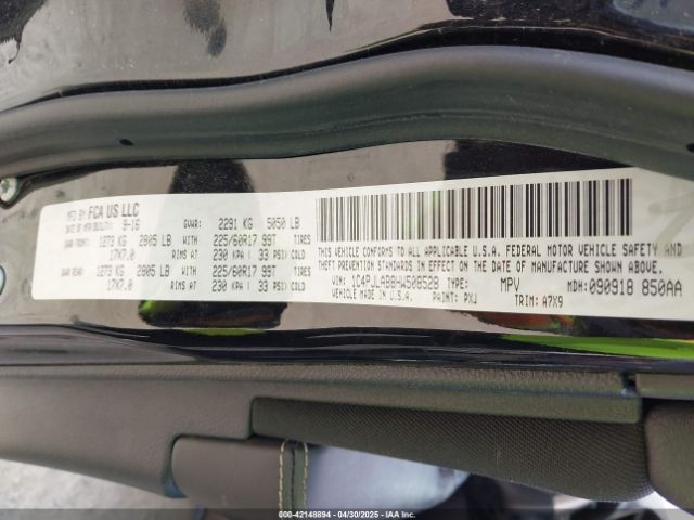 2017 JEEP CHEROKEE 1C4PJLAB8HW508528 Photo 8