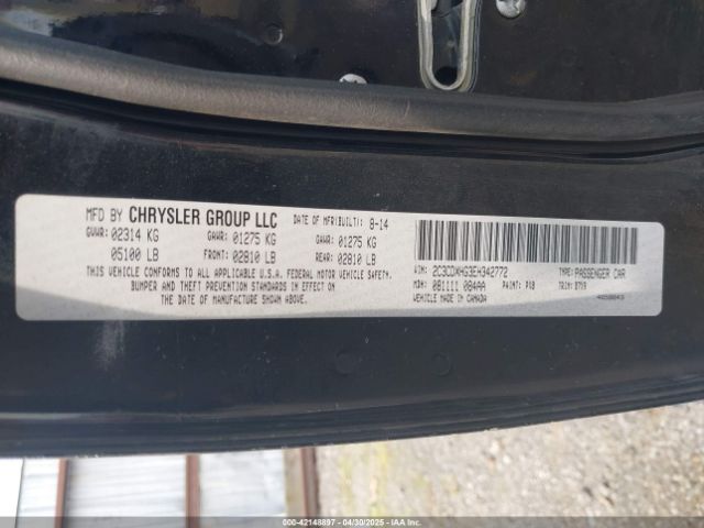 2C3CDXHG3EH342772 Dodge Charger Sxt