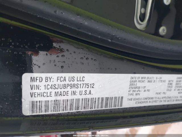 1C4SJUBP9RS177512 Jeep Wagoneer Series Ii 4x2