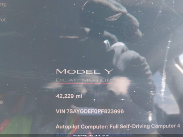2023 TESLA MODEL Y 7SAYGDEF0PF823996 Photo 6