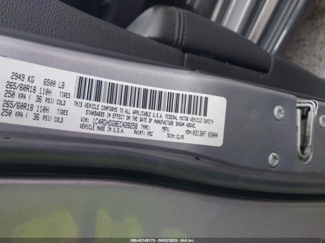 1C4RDHDG8EC428258 Dodge DURANGO LIMITED