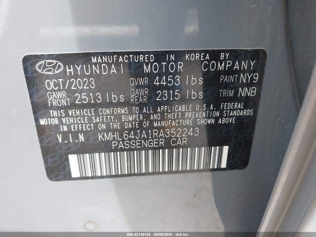 KMHL64JA1RA352243 Hyundai SONATA SEL