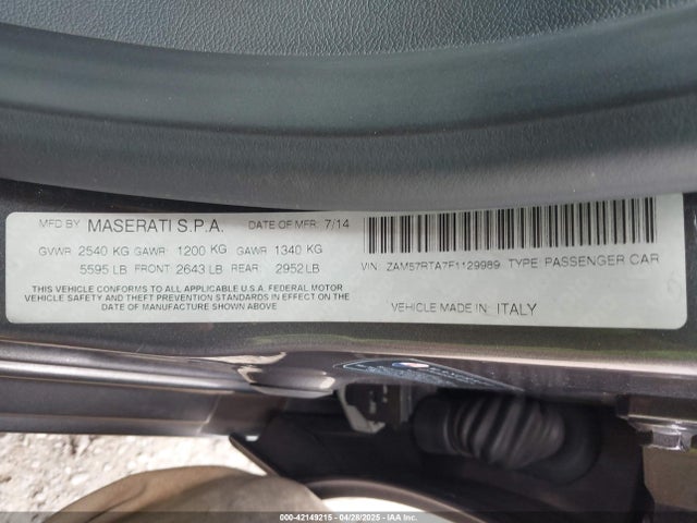 ZAM57RTA7F1129989 Maserati m156b