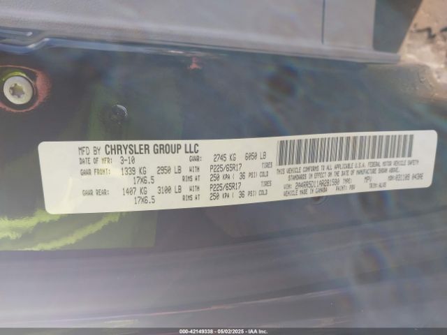 2010 CHRYSLER TOWN & COUNTRY 2A4RR5D11AR281580 Photo 8