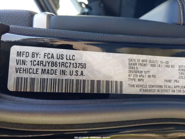 1C4RJYB61RC713750 Jeep 2024