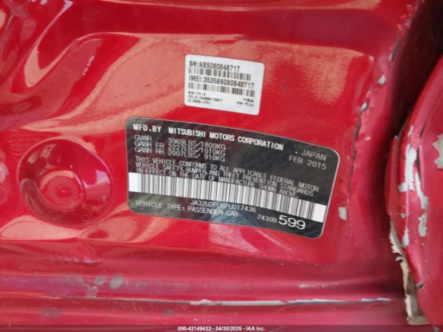 2015 MITSUBISHI LANCER JA32U2FU6FU017436 Photo 8