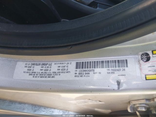 2012 CHRYSLER 200 1C3CCBAB4CN320756 Photo 8