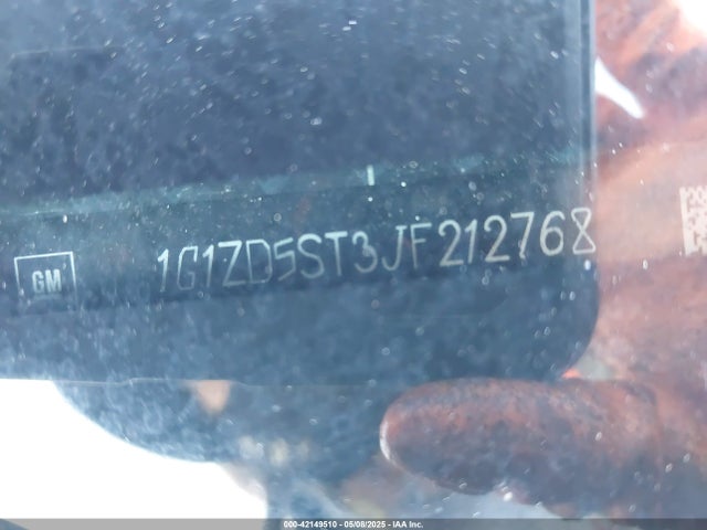 1G1ZD5ST3JF212768 Chevrolet lfv - direct injection, variable valve timing, gen 1