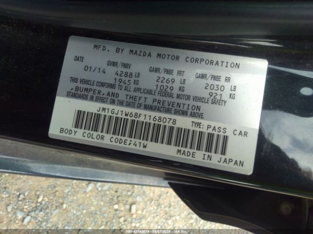 JM1GJ1W68F1168078 Mazda Mazda6 I Grand Touring