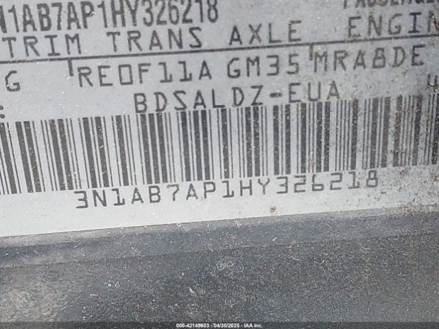 3N1AB7AP1HY326218 Nissan SENTRA SV