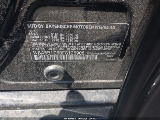 WBA5B1C58FG126908 BMW 535i