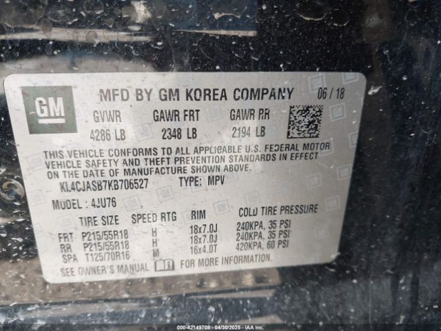 2019 BUICK ENCORE KL4CJASB7KB706527 Photo 8