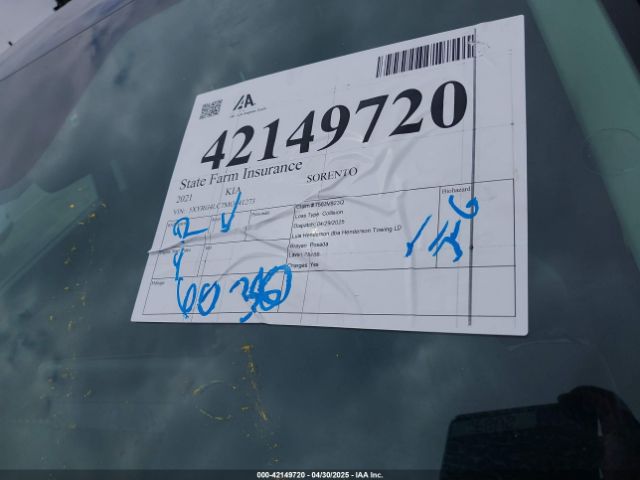 5XYRG4LC7MG041273 KIA SORENTO LX