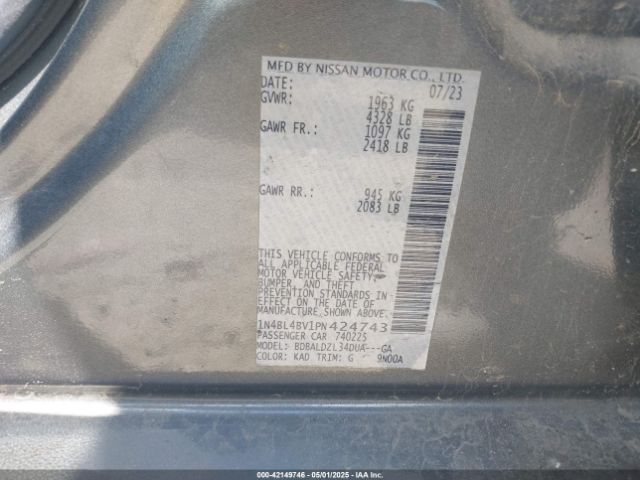 2023 NISSAN ALTIMA 1N4BL4BV1PN424743 Photo 8