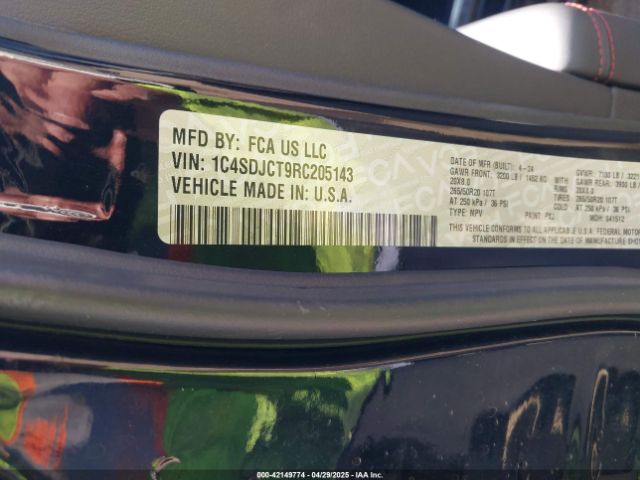 2024 DODGE DURANGO 1C4SDJCT9RC205143 Photo 8
