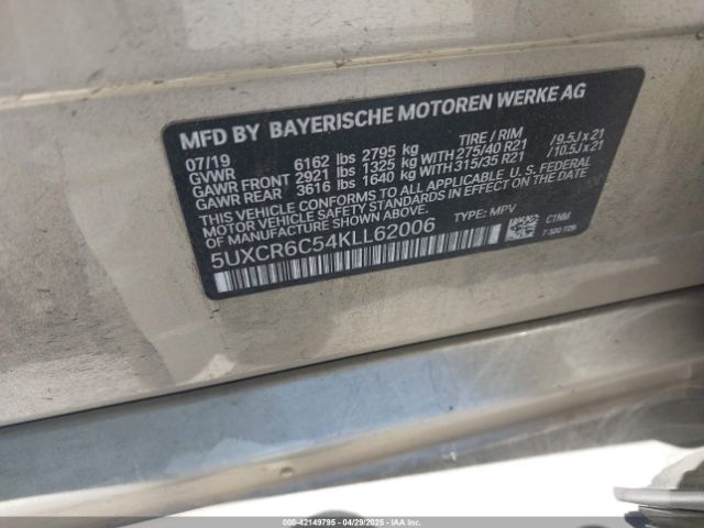 5UXCR6C54KLL62006 BMW X5 Xdrive40i