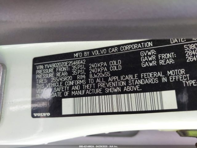 YV4902DZ0E2546642 Volvo Xc60 T6 R-design Platinum