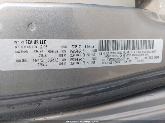 2C4RDGBG5GR251689 Dodge Grand Caravan American Value Pkg
