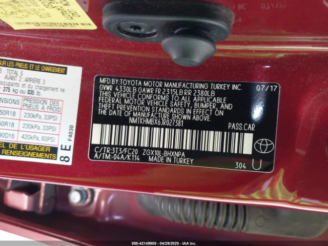 NMTKHMBX6JR027381 Toyota C-HR XLE