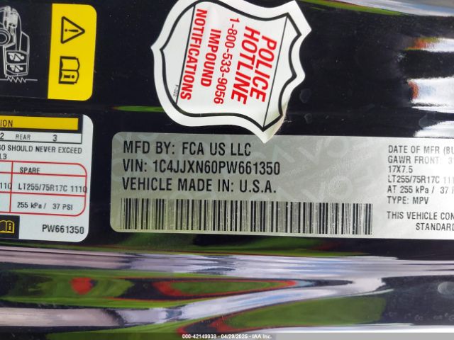 1C4JJXN60PW661350 Jeep Wrangler 4xe 4x4