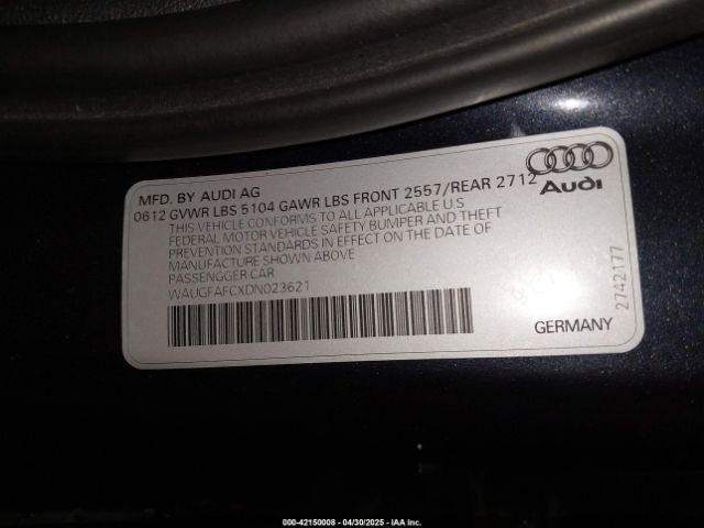 2013 AUDI A6 WAUGFAFCXDN023621 Photo 8