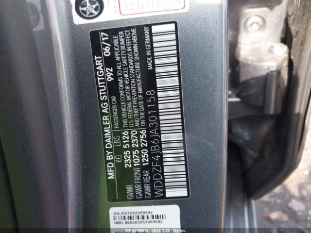2018 MERCEDES-BENZ E 300 WDDZF4JB6JA301158 Photo 8