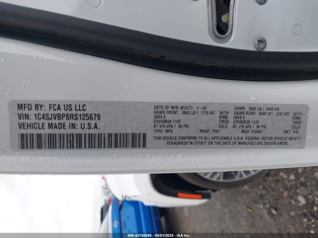 1C4SJVBP8RS125679 Jeep Wagoneer Series Ii 4x4