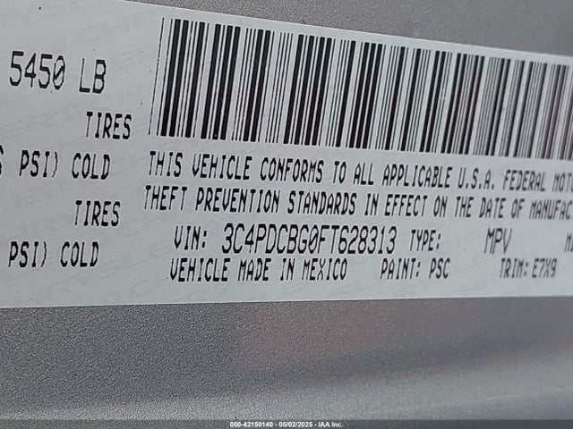 Dodge Journey Sxt 2015 3C4PDCBG0FT628313 Image 9