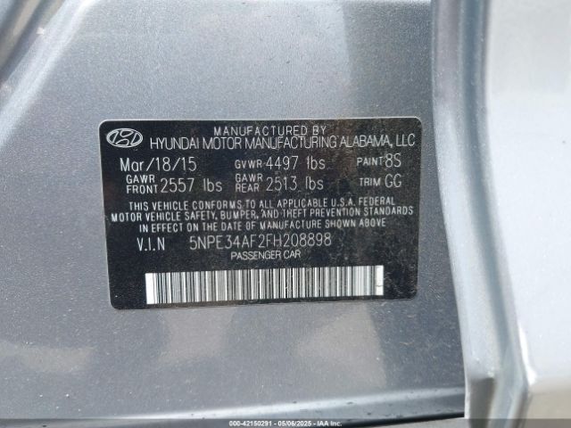 5NPE34AF2FH208898 Hyundai Sonata Sport