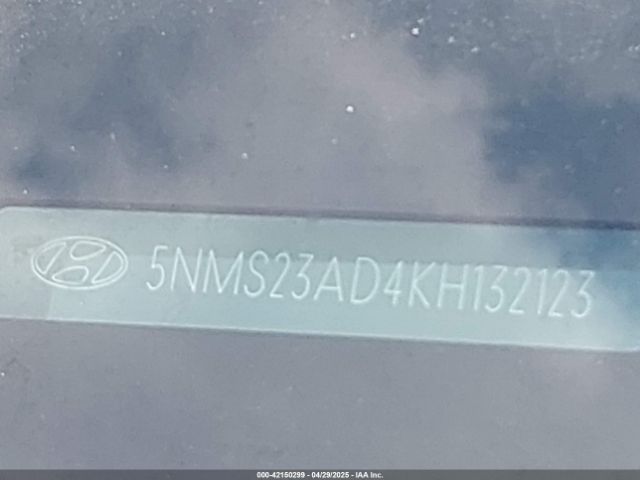 5NMS23AD4KH132123 Hyundai Santa Fe Se