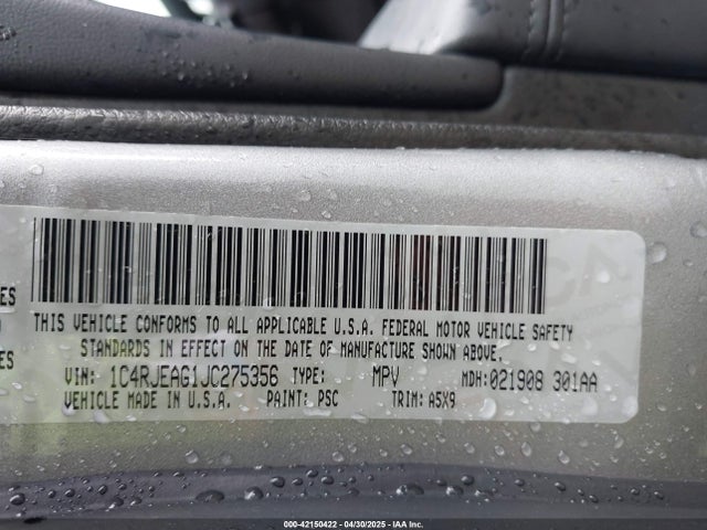 1C4RJEAG1JC275356 Jeep 2018