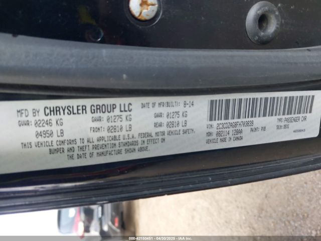 2C3CDZAG8FH703839 Dodge Challenger Sxt