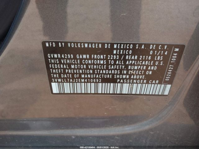 3VWLL7AJ2EM410692 Volkswagen Jetta 2.0l Tdi
