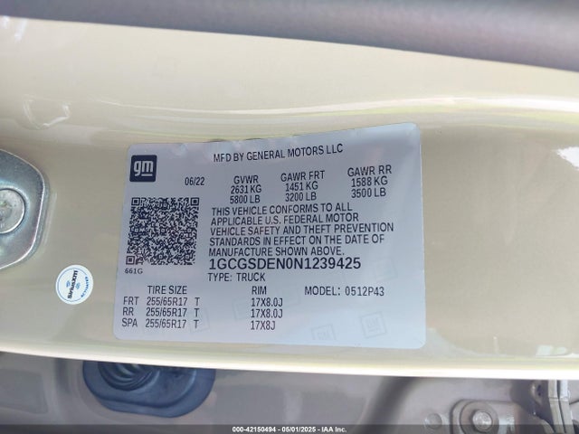 1GCGSDEN0N1239425 Chevrolet Colorado 2wd  Short Box Z71