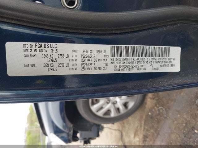 3C4PDCAB3FT654829 Dodge 2015