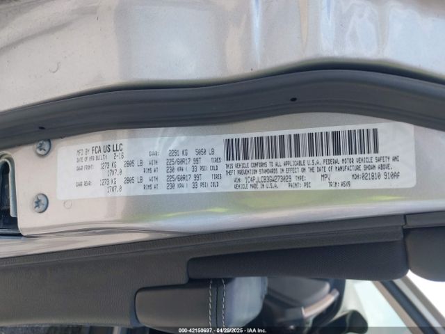 1C4PJLCB3GW273029 Jeep Cherokee Latitude