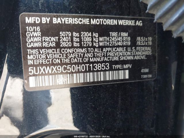 2017 BMW X3 5UXWX9C50H0T13853 Photo 8