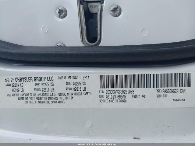 2C3CCAAG6EH231059 Chrysler 300