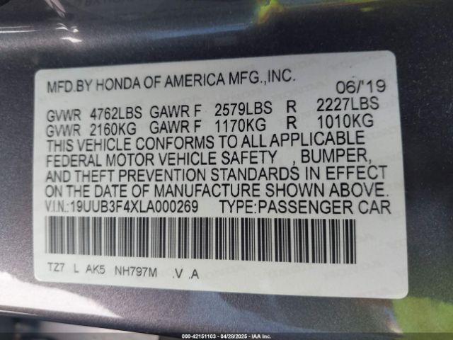 2020 ACURA TLX 19UUB3F4XLA000269 Photo 8