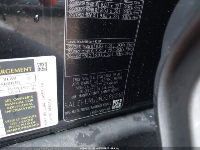 SALEPERU2N2088316 Land Rover Defender 110 Se