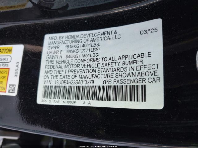 2025 ACURA INTEGRA 19UDE4H22SA013279 Photo 8