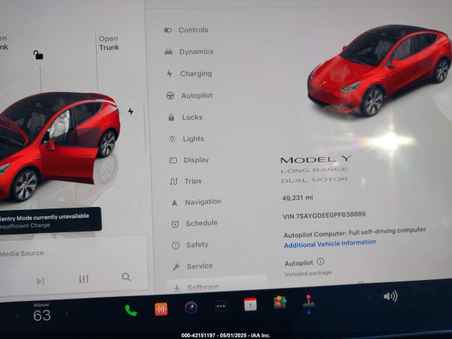 2023 TESLA MODEL Y 7SAYGDEE0PF638869 Photo 6