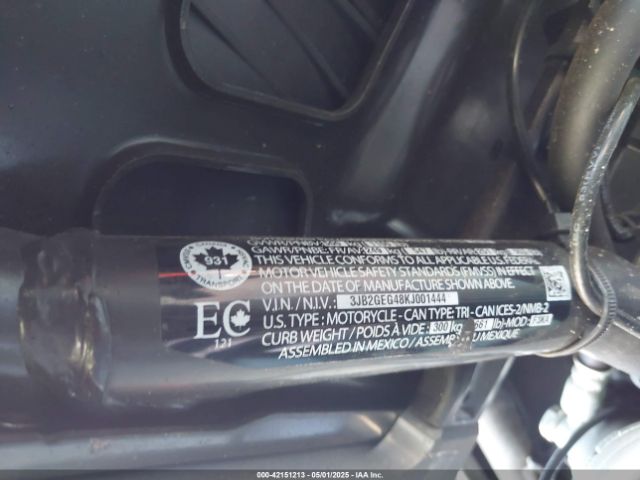 2019 CAN-AM RYKER 3JB2GEG48KJ001444 Photo 9