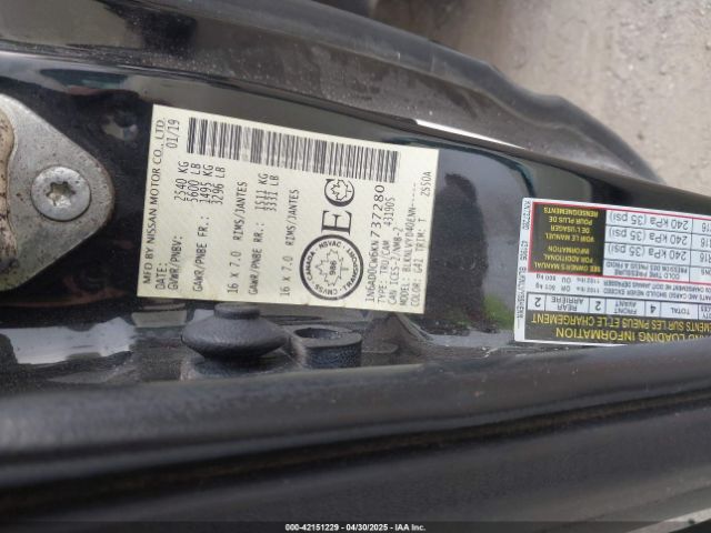 1N6AD0CW6KN737280 Nissan 2019